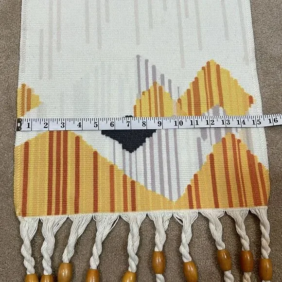 Macrame Wall Hanging Hand-Woven Tassel Tapestry Decoration Indoor Outdoor - Picture 8 of 10